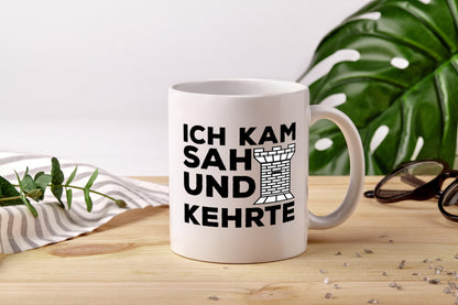 Schornsteinfeger | lustiger Spruch | Kaminkehrer Tasse - Tasse Weiß - Kaffeetasse / Geschenk / Familie