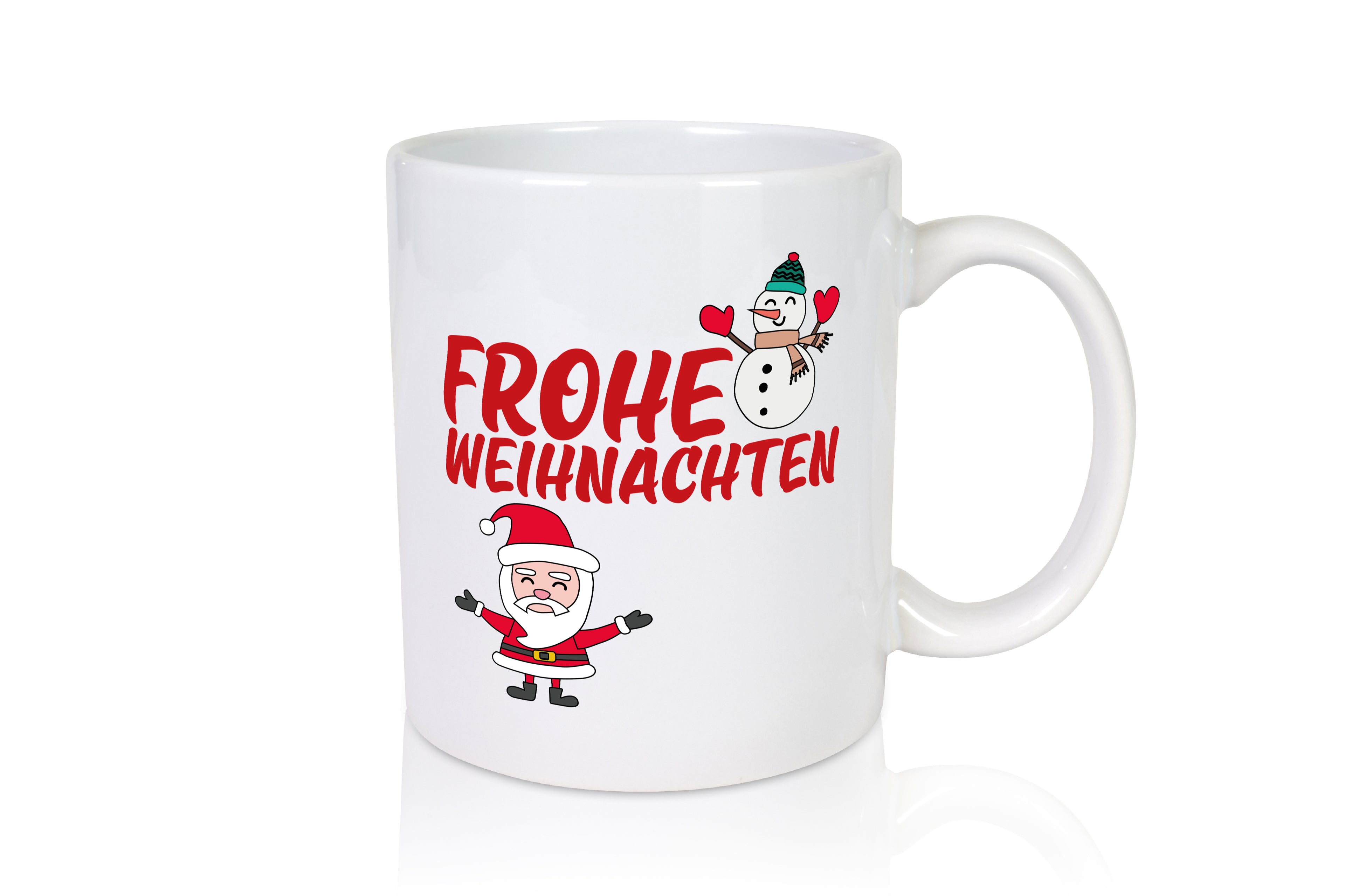 Frohe Weihnachten | Winter Tasse | Kakao | Glühwein - Tasse Weiß - Kaffeetasse / Geschenk / Familie