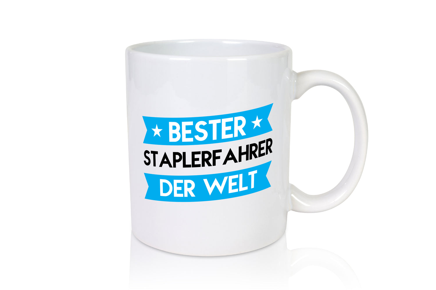 Bester Staplerfahrer | Gabelstapler Fahrer - Tasse Weiß - Kaffeetasse / Geschenk / Familie