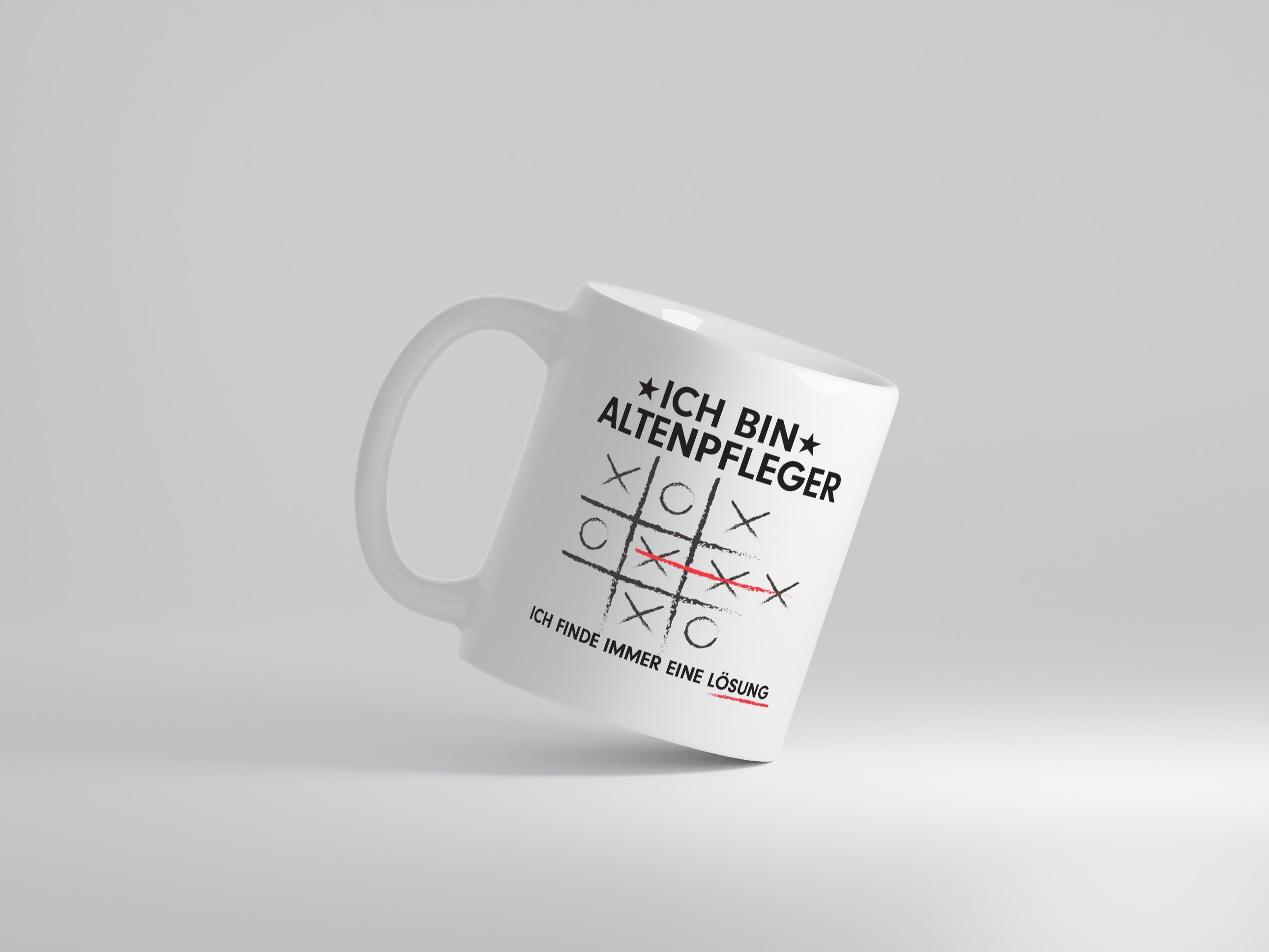 Lösung Finden: Altenpfleger | Pflegepersonal - Tasse Weiß - Kaffeetasse / Geschenk / Familie