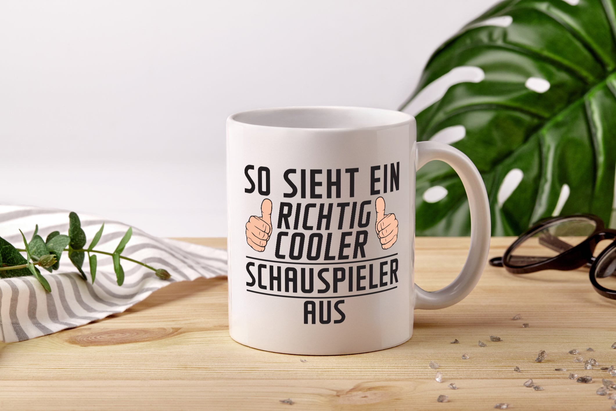 Richtig Cooler Schauspieler | Theater - Tasse Weiß - Kaffeetasse / Geschenk / Familie