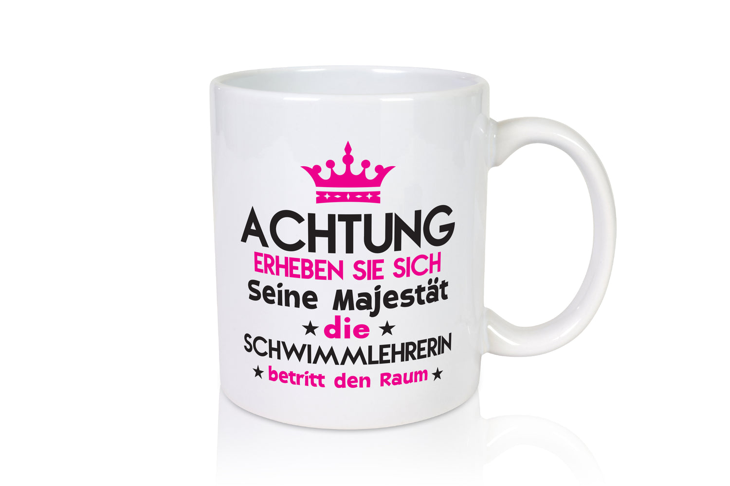 Seine Majestät Schwimmlehrerin | schwimmen | Lehrer | Sport - Tasse Weiß - Kaffeetasse / Geschenk / Familie