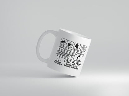 Achtung Probleme Vermessungstechnikerin | Techniker - Tasse Weiß - Kaffeetasse / Geschenk / Familie