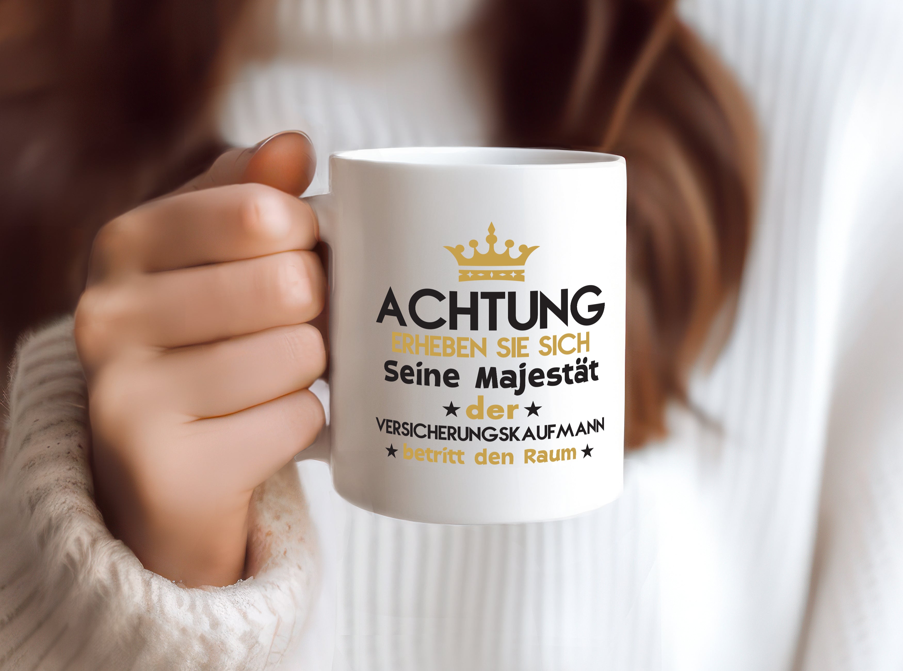 Seine Majestät Versicherungskaufmann | Kaufmann - Tasse Weiß - Kaffeetasse / Geschenk / Familie