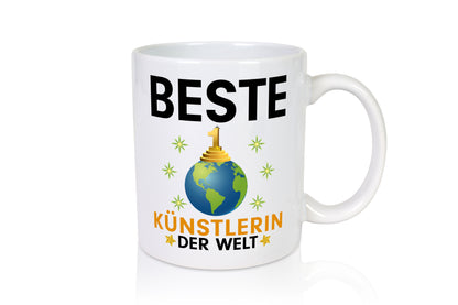 Welt Beste Künstlerin | lustig | Kunst - Tasse Weiß - Kaffeetasse / Geschenk / Familie