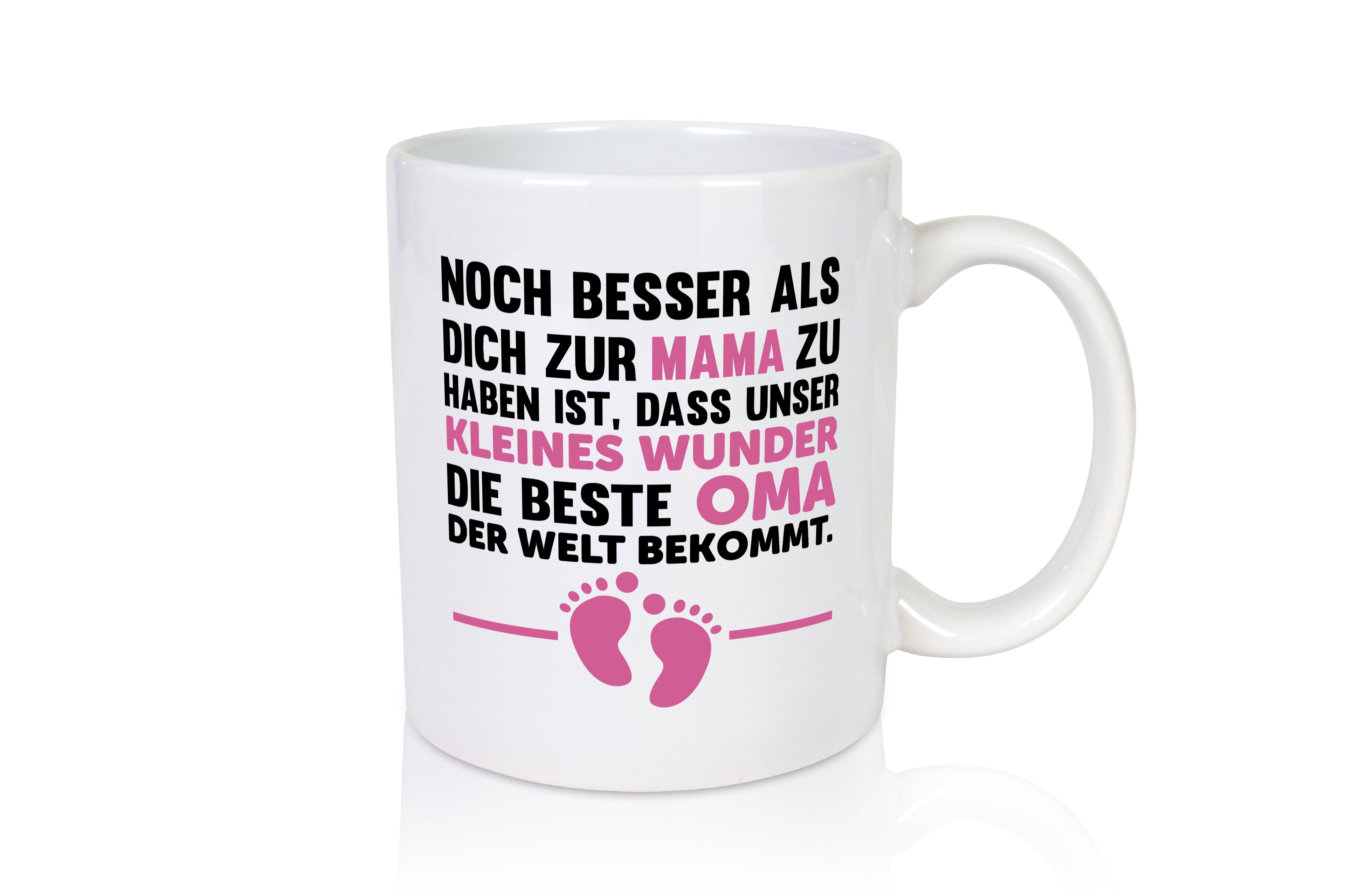 Beste Oma der Welt | Geburt Tasse | Schwangerschaft - Tasse Weiß - Kaffeetasse / Geschenk / Familie