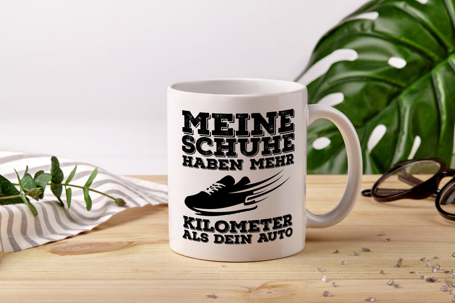 Läufer Spruch Tasse | Jogger Humor | Joggerin Statement - Tasse Weiß - Kaffeetasse / Geschenk / Familie