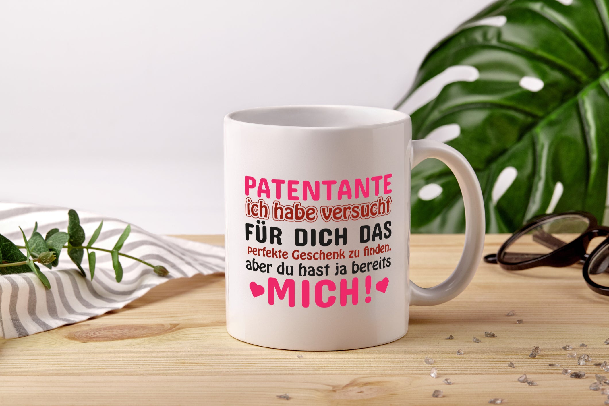 Patentante Tasse | lustiger Spruch | Patin | Tante - Tasse Weiß - Kaffeetasse / Geschenk / Familie