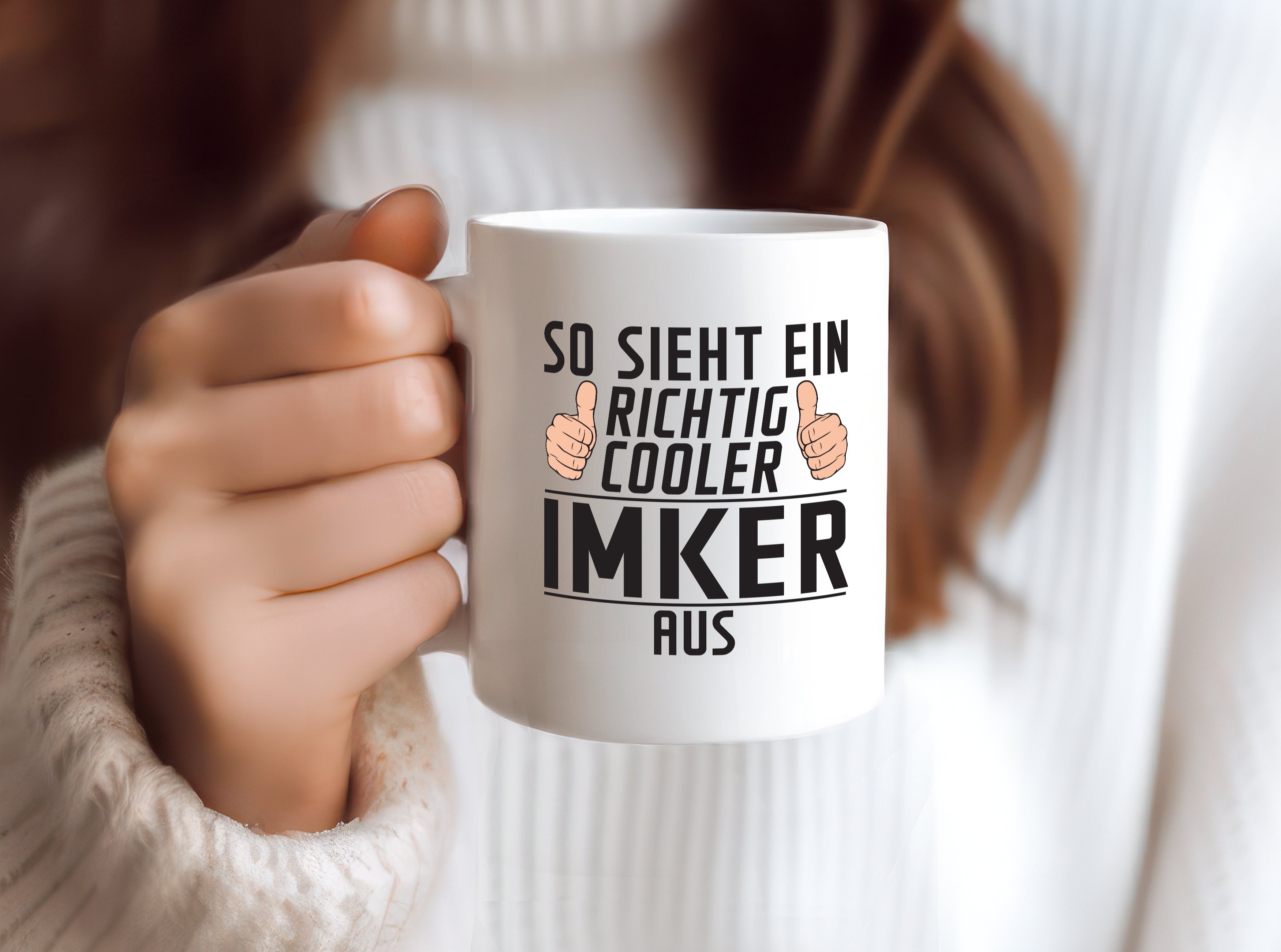 Richtig Cooler Imker | Imkerei - Tasse Weiß - Kaffeetasse / Geschenk / Familie