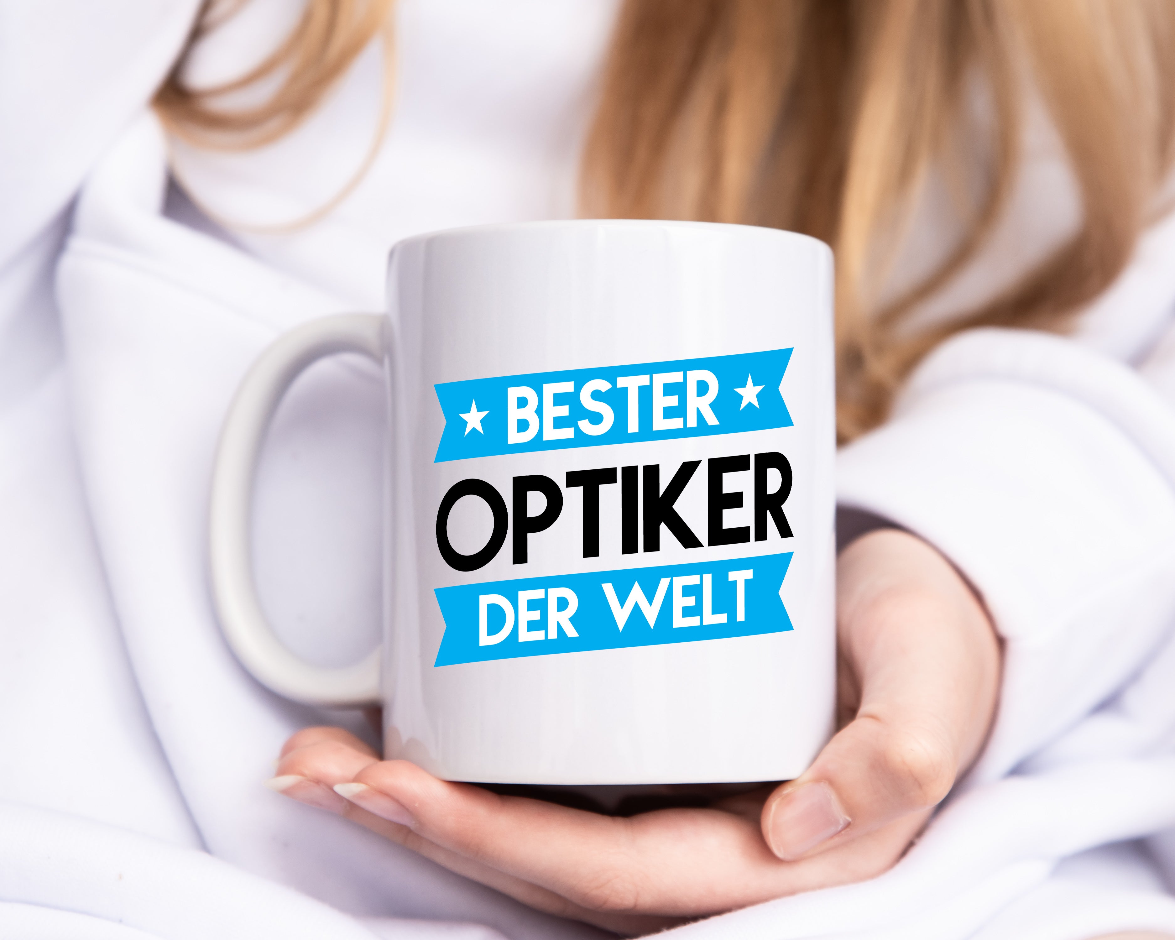 Bester Optiker | Augenoptiker - Tasse Weiß - Kaffeetasse / Geschenk / Familie