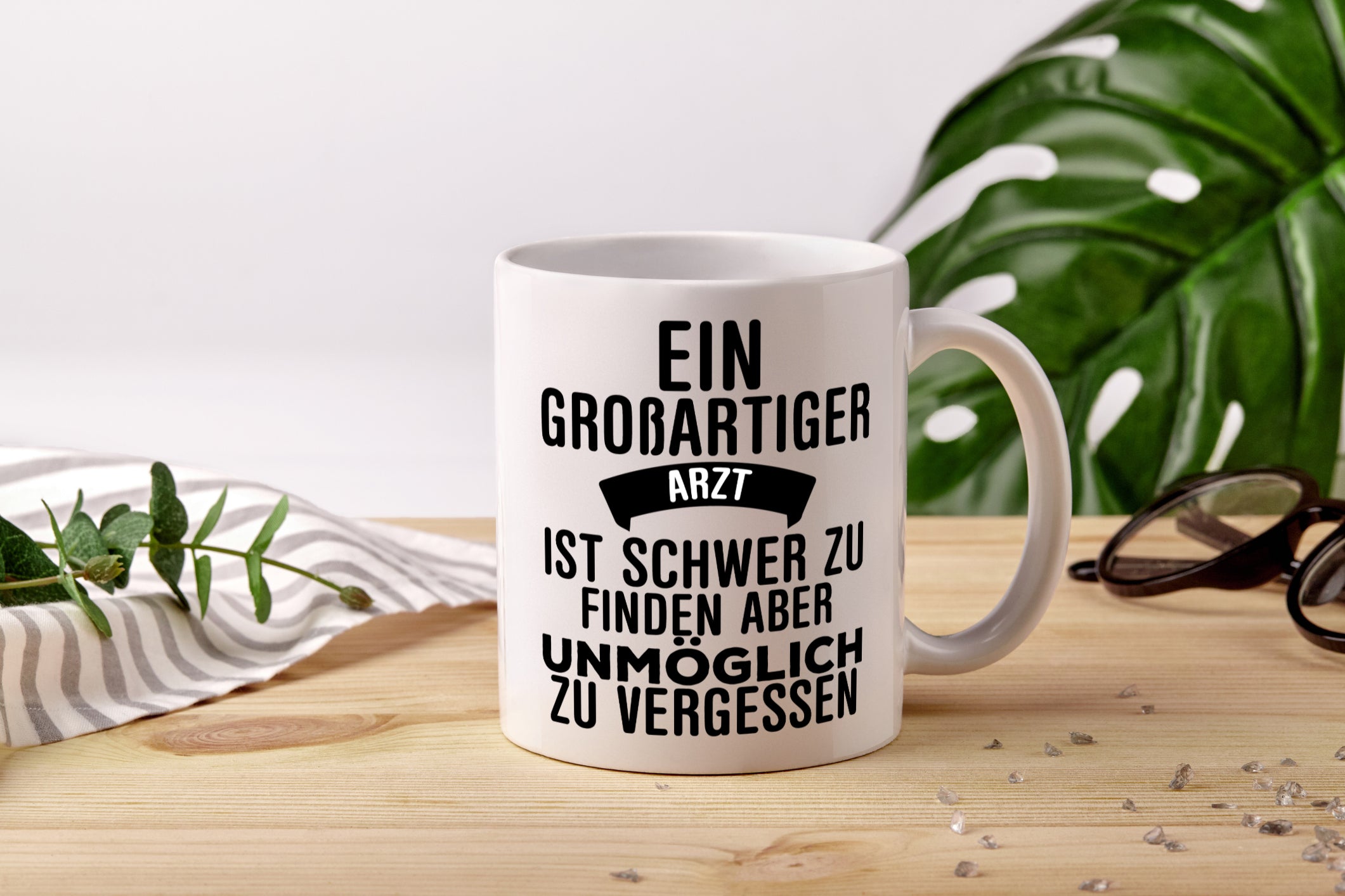 Großartiger Arzt | Dankeschön Tasse | schöner Spruch - Tasse Weiß - Kaffeetasse / Geschenk / Familie