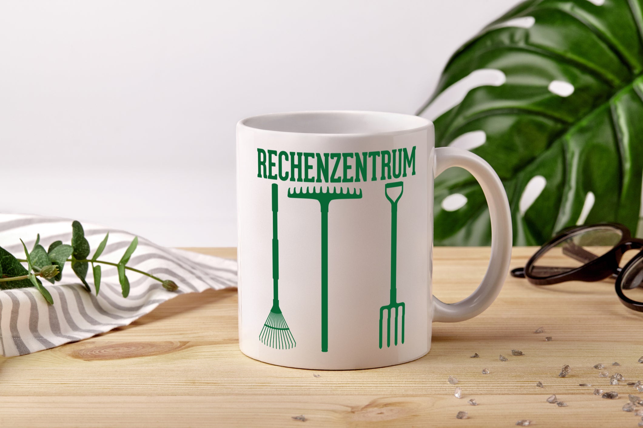 Rechenzentrum | Gärtner Tasse | Gartenarbeit | Gärtnern - Tasse Weiß - Kaffeetasse / Geschenk / Familie