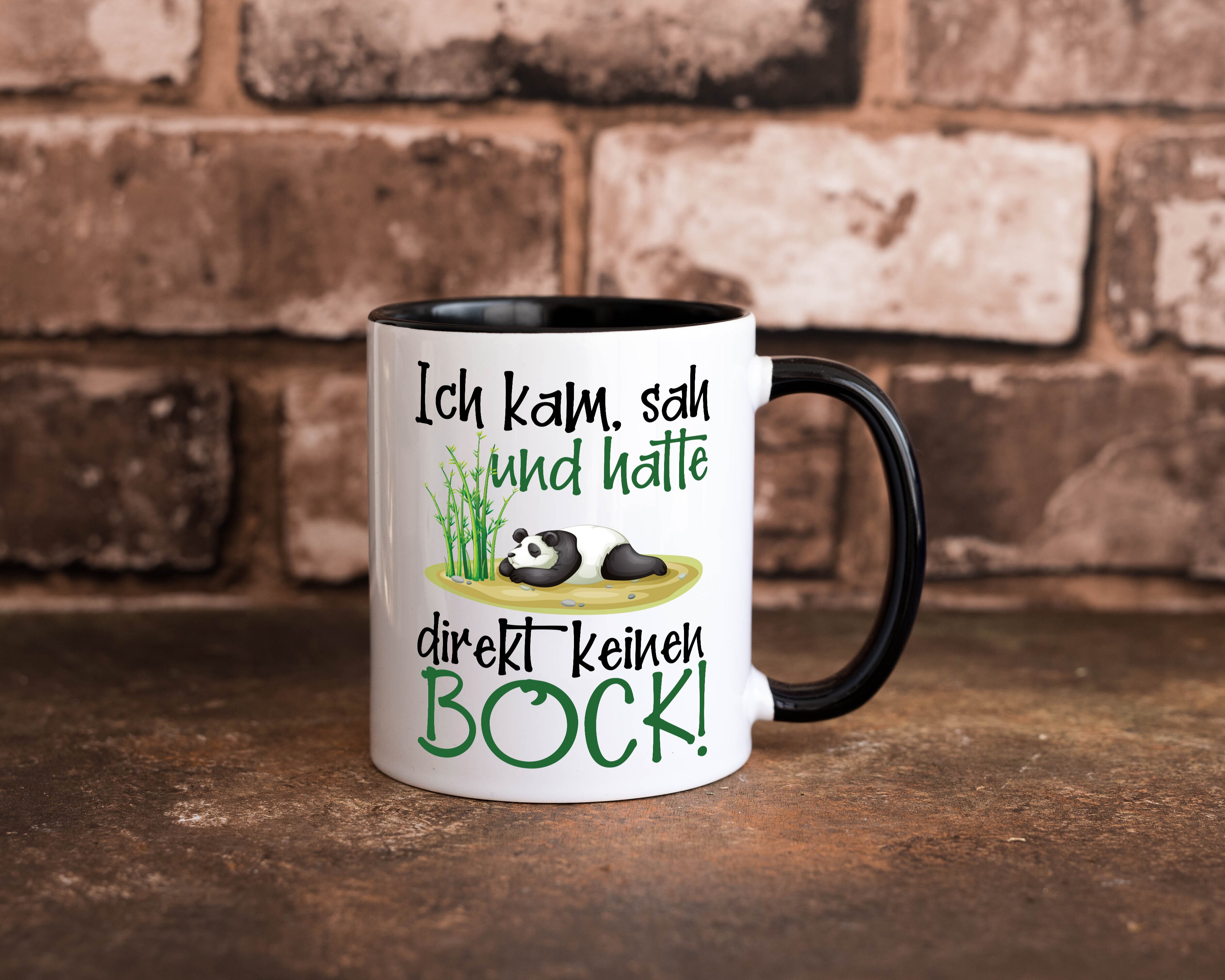 Ich habe kein Bock Tasse Weiß - Schwarz - Kaffeetasse / Geschenk / Familie