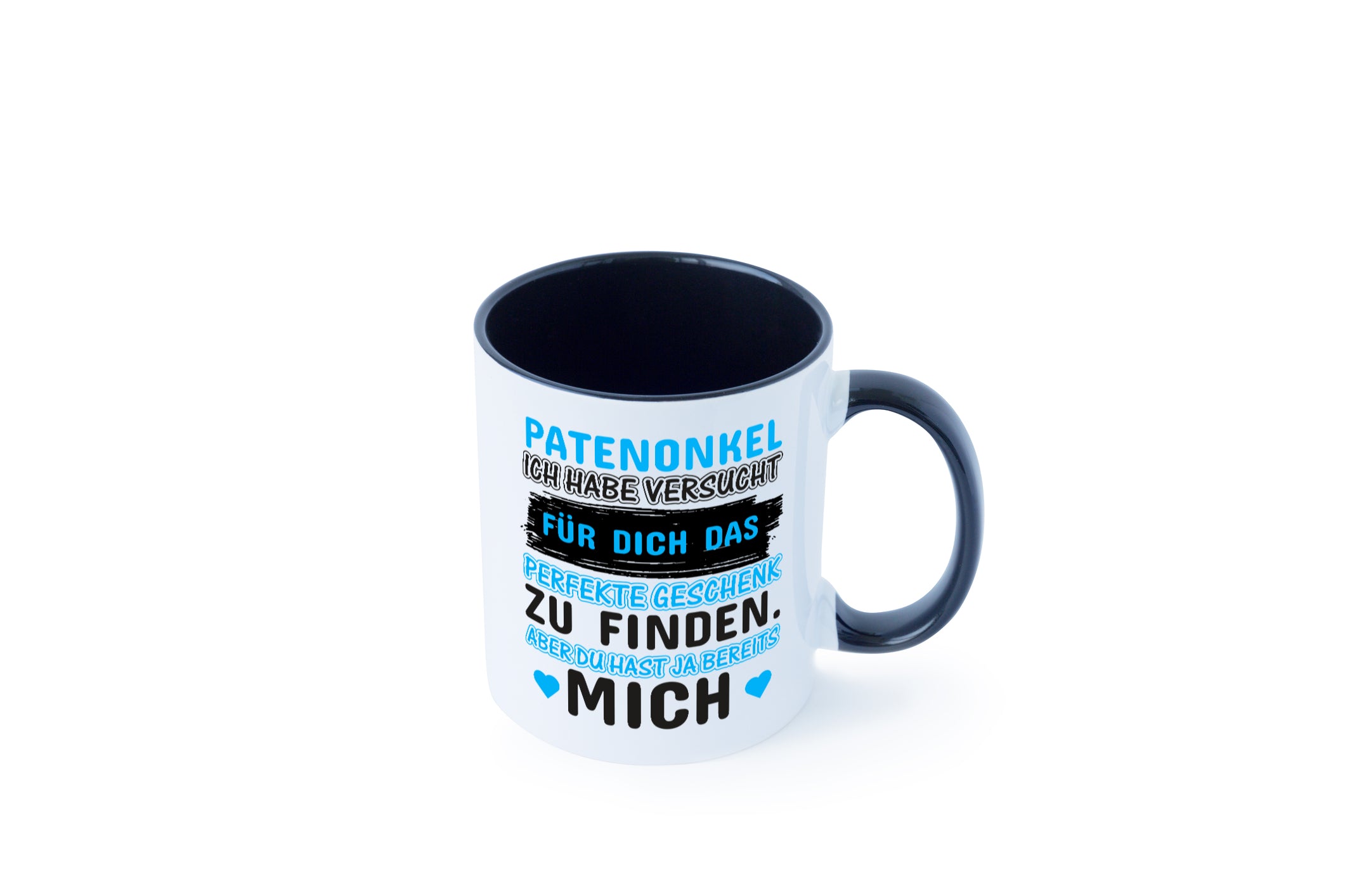 Patenonkel Tasse | lustiger Spruch | Pate | Onkel Tasse Weiß - Schwarz - Kaffeetasse / Geschenk / Familie