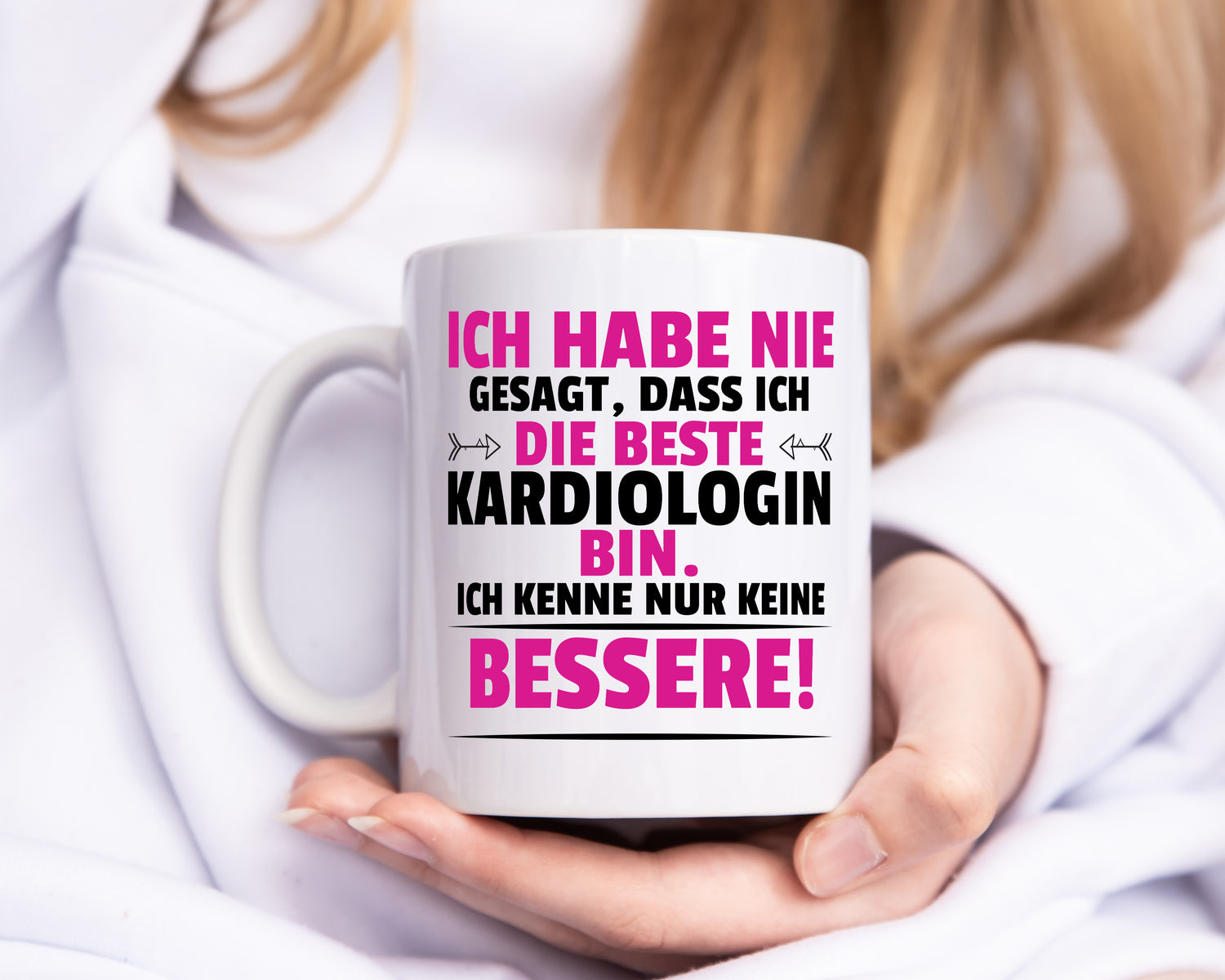 Die Beste Kardiologin | Kardiologie - Tasse Weiß - Kaffeetasse / Geschenk / Familie