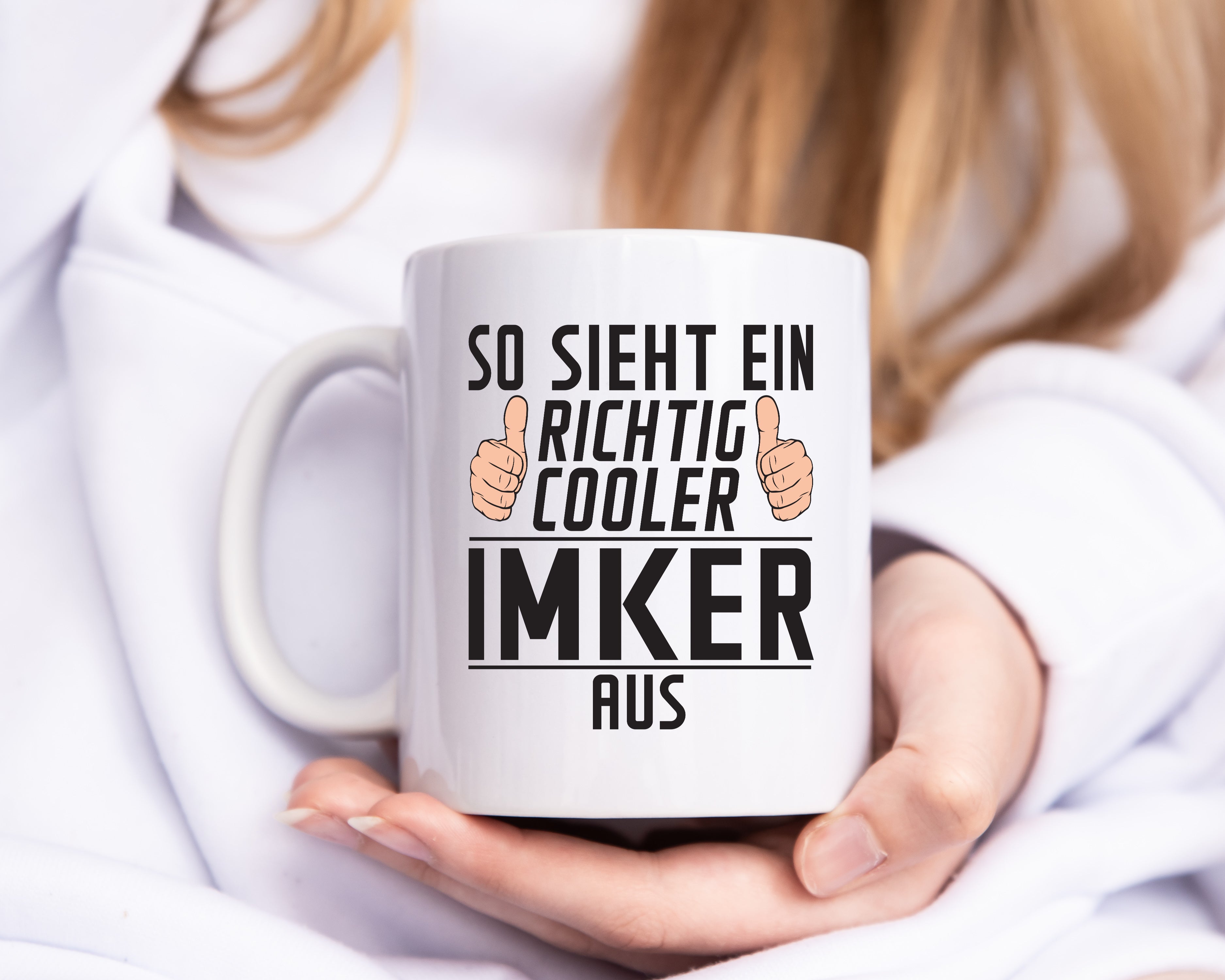 Richtig Cooler Imker | Imkerei - Tasse Weiß - Kaffeetasse / Geschenk / Familie