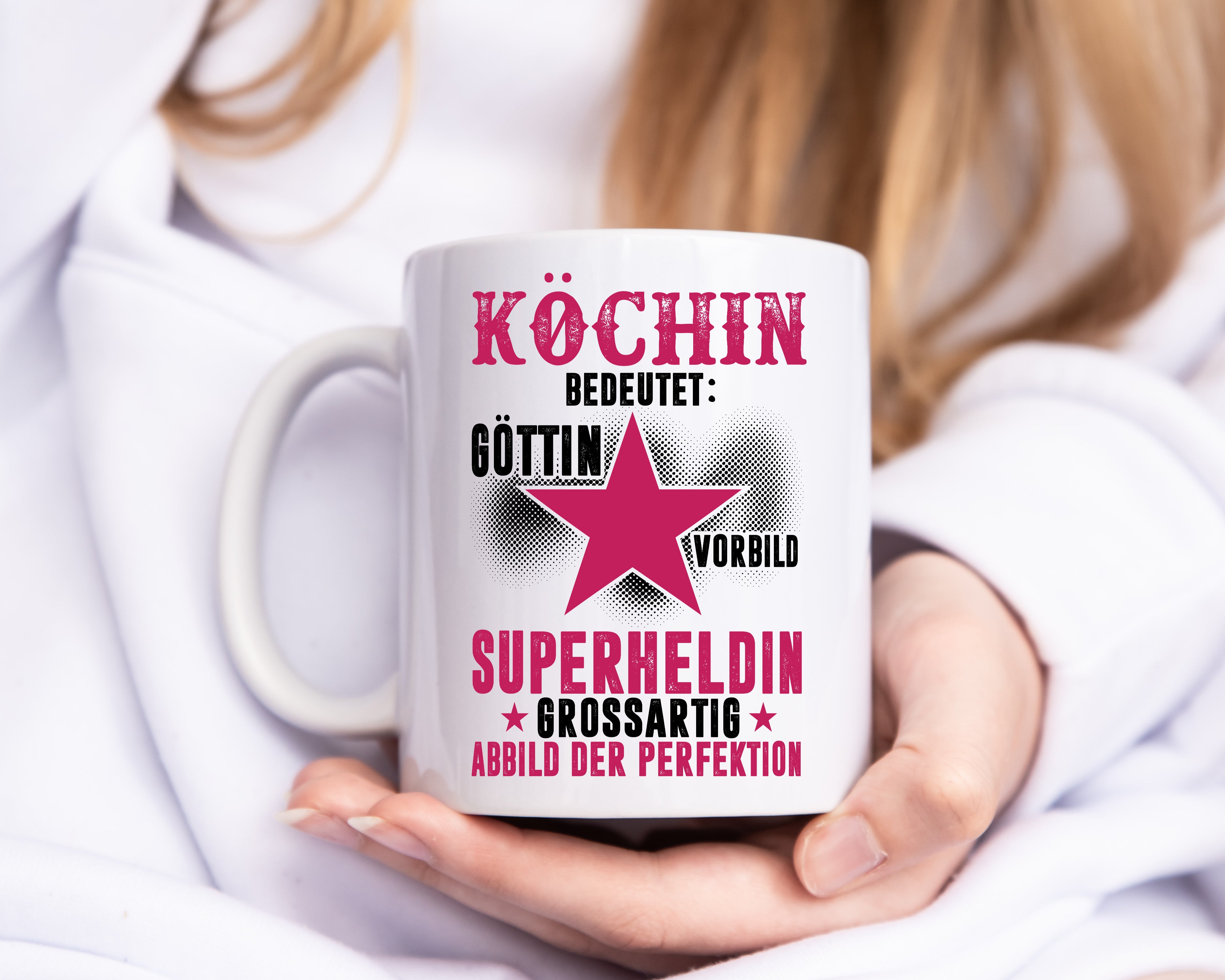 Bedeutung von Köchin | Chefköchin | Chefkoch - Tasse Weiß - Kaffeetasse / Geschenk / Familie