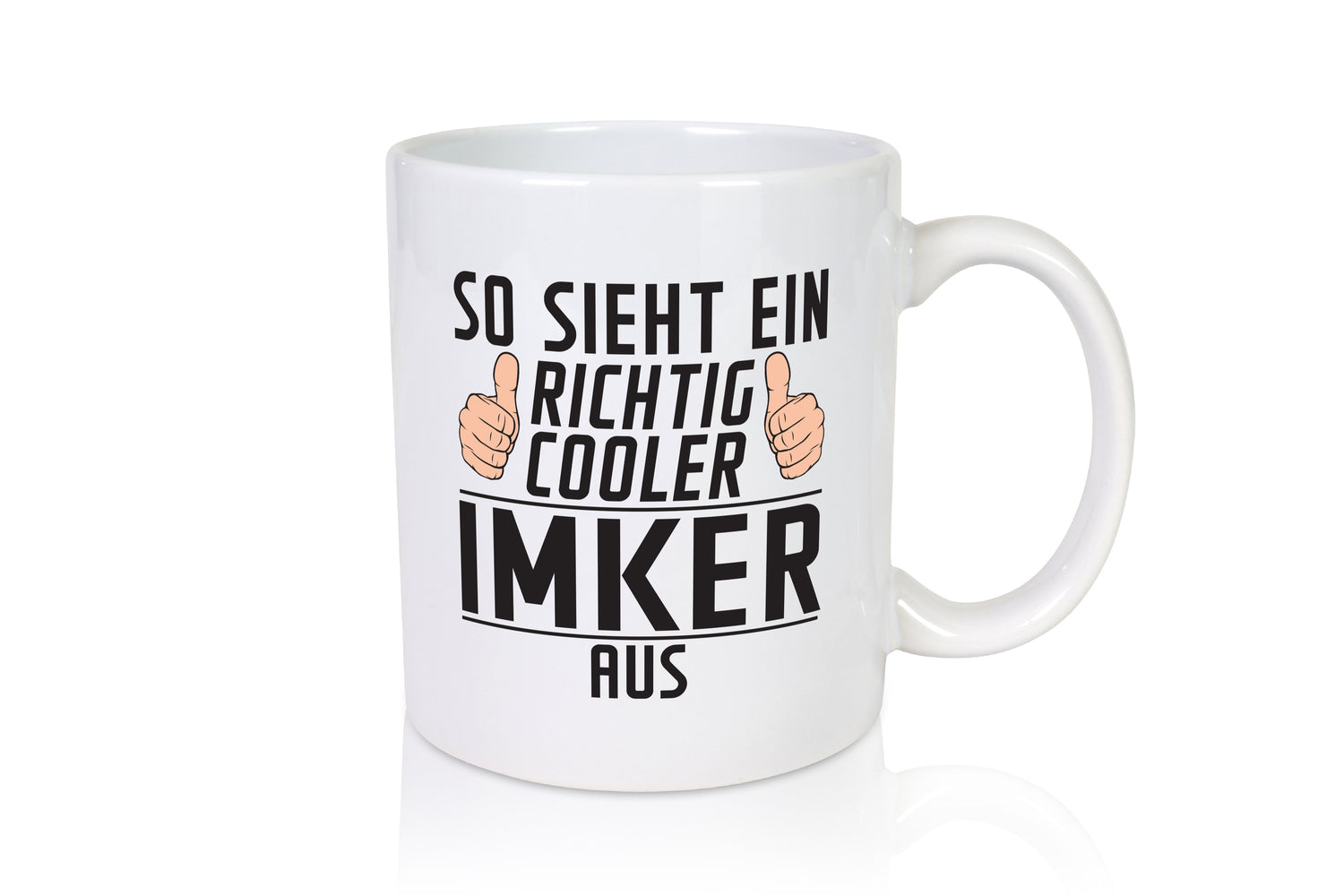 Richtig Cooler Imker | Imkerei - Tasse Weiß - Kaffeetasse / Geschenk / Familie