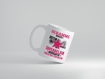 Bedeutung von Hebamme | Geburtshilfe - Tasse Weiß - Kaffeetasse / Geschenk / Familie