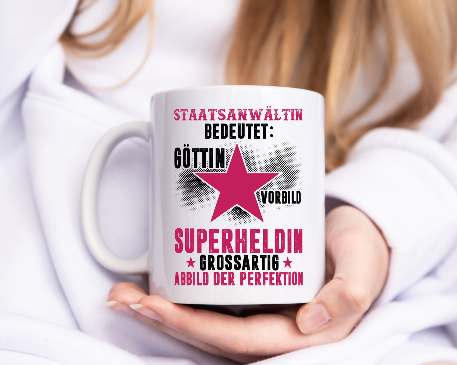 Bedeutung von Staatsanwältin | Anwältin - Tasse Weiß - Kaffeetasse / Geschenk / Familie