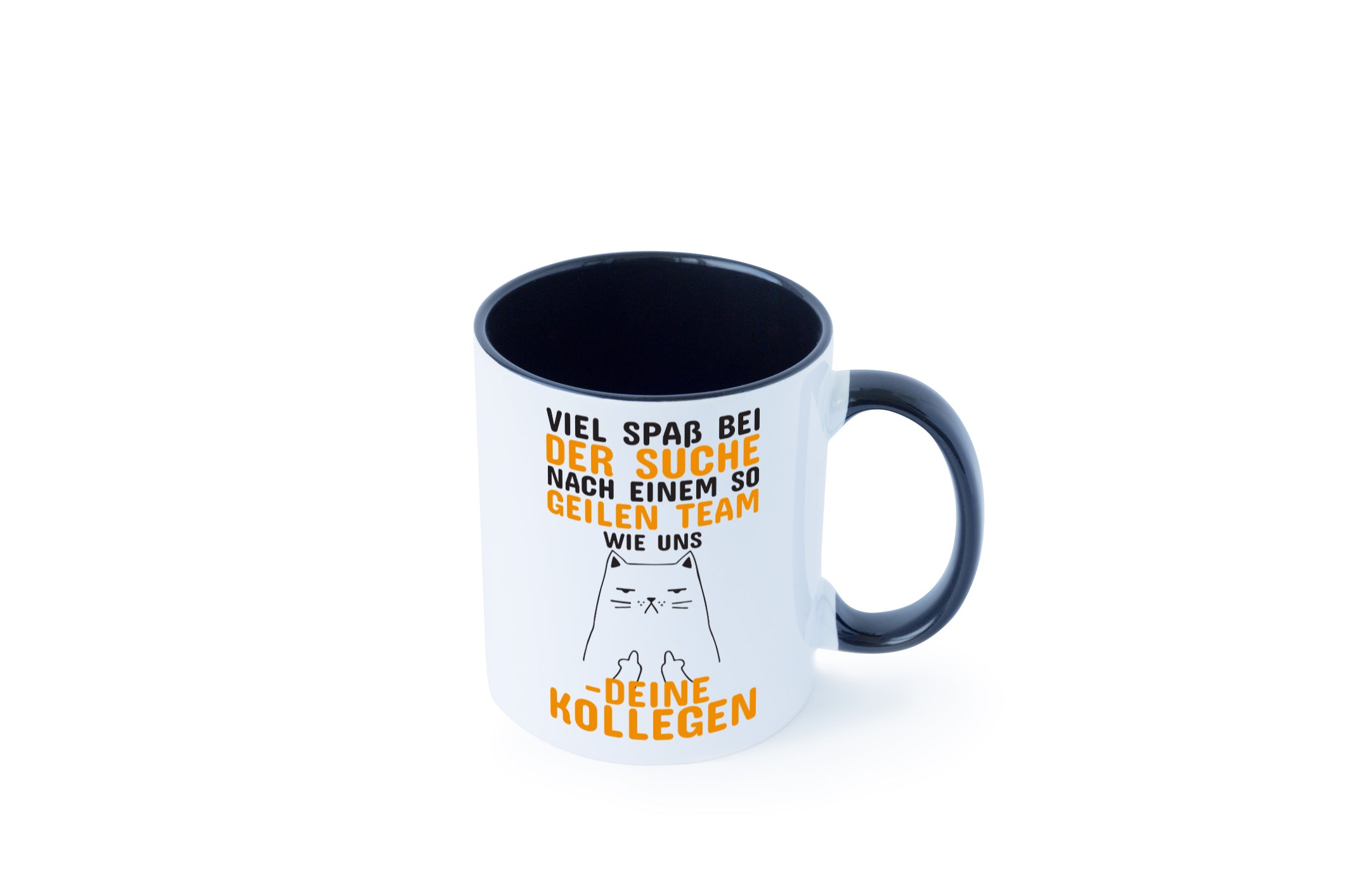 Geiles Team | Abschied Tasse | Kollegen Spruch Tasse Weiß - Schwarz - Kaffeetasse / Geschenk / Familie