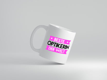 Beste Optikerin | Augenoptik - Tasse Weiß - Kaffeetasse / Geschenk / Familie