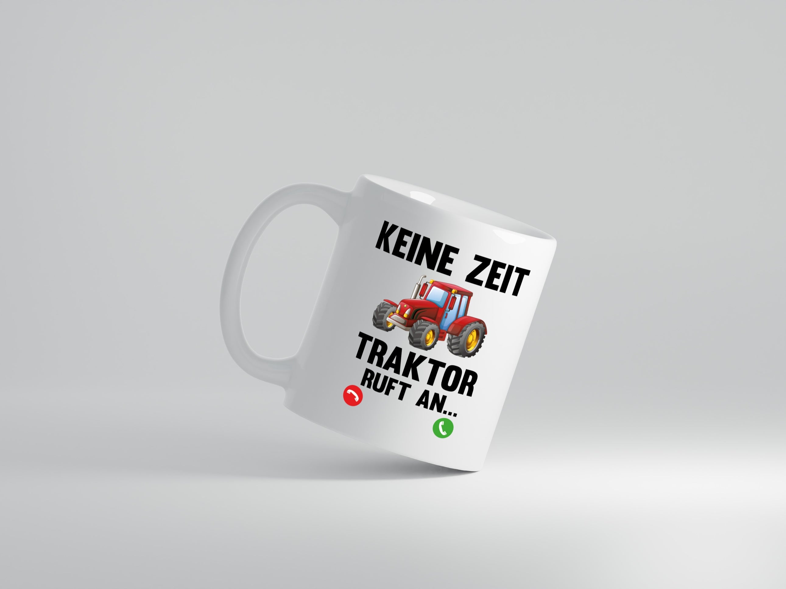 Traktor ruft an | Bauernhof | Herren | Bauer Spruch - Tasse Weiß - Kaffeetasse / Geschenk / Familie