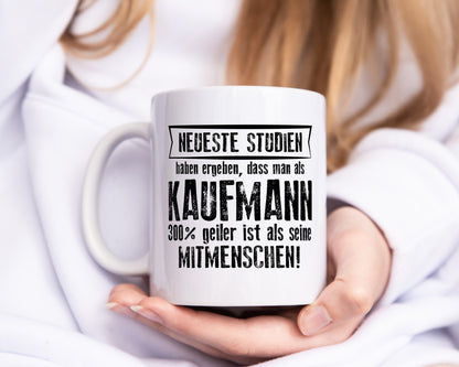 Neuste Studien: Kaufmann Kaufmänner - Tasse Weiß - Kaffeetasse / Geschenk / Familie