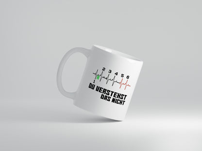 Motorrad Spruch | Biker Tasse | Motorradfahrer Witz - Tasse Weiß - Kaffeetasse / Geschenk / Familie