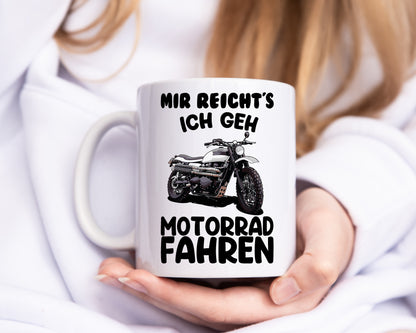 Motorrad Fahrer Tasse - Tasse Weiß - Kaffeetasse / Geschenk / Familie