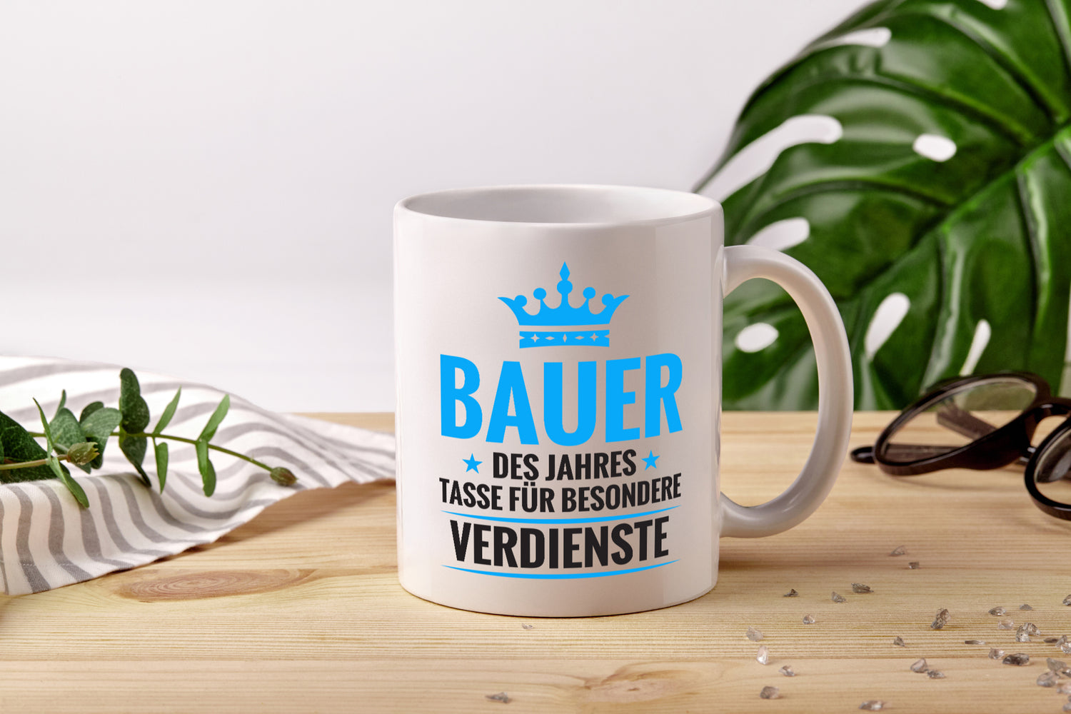 Besonderer Verdienst: Bauer | Bauernhof | Landwirtschaft - Tasse Weiß - Kaffeetasse / Geschenk / Familie