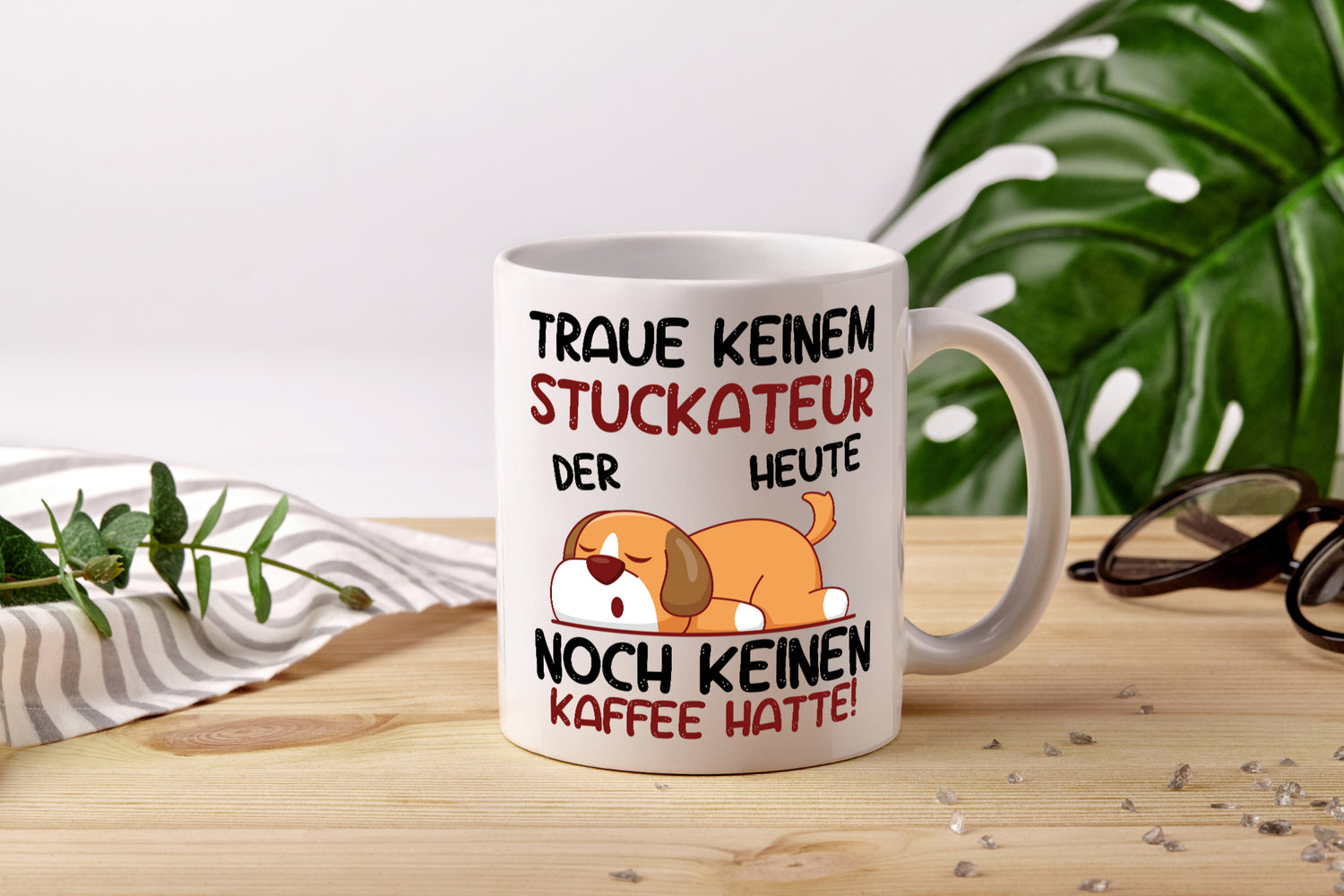 Traue keinem Stuckateur | Innenausbau | Beruf - Tasse Weiß - Kaffeetasse / Geschenk / Familie