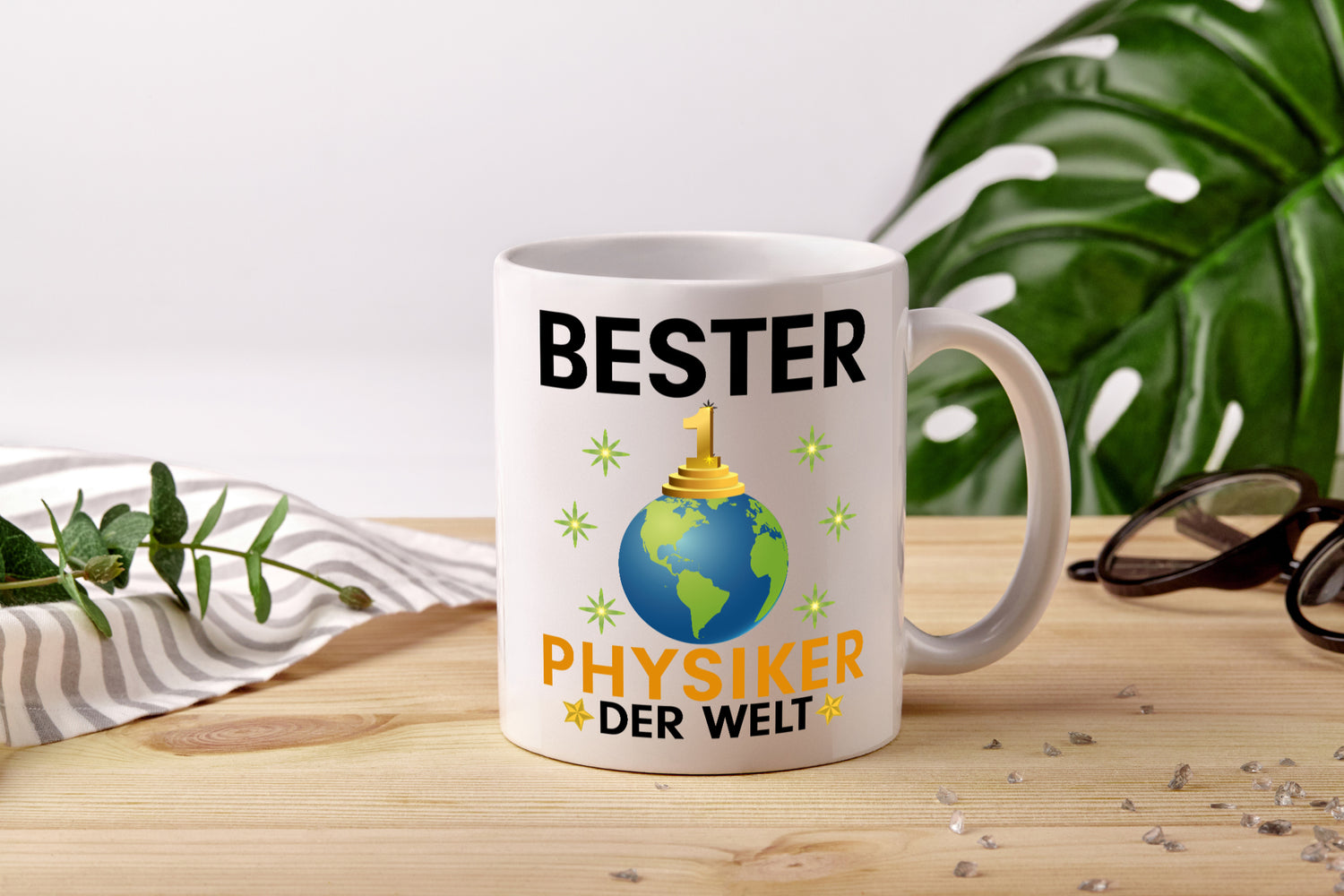 Welt Bester Physiker | Physik - Tasse Weiß - Kaffeetasse / Geschenk / Familie