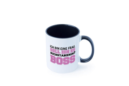 Ich bin der Boss Tasse Weiß - Schwarz - Kaffeetasse / Geschenk / Familie