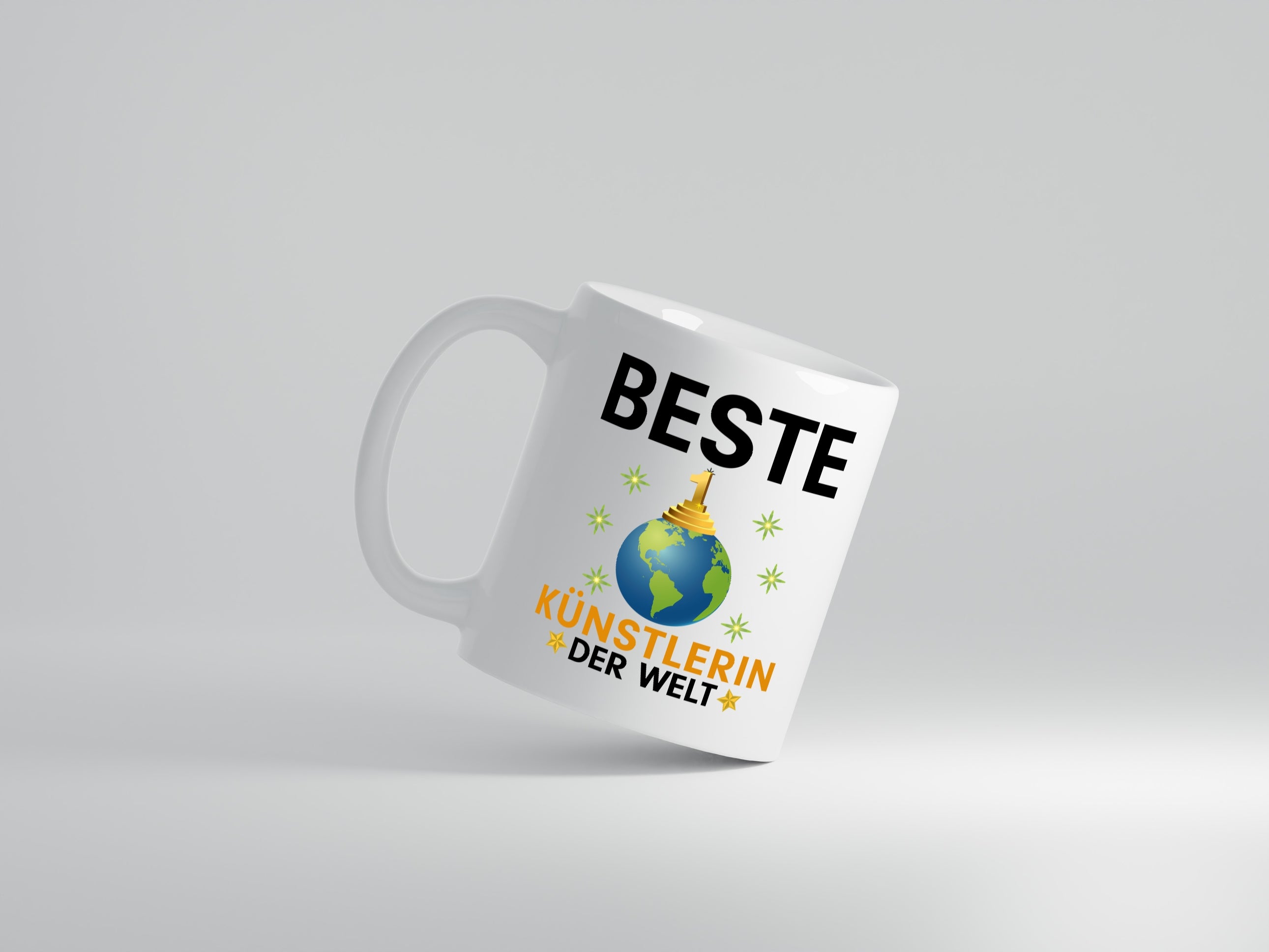 Welt Beste Künstlerin| Spruch lustig | Kunst - Tasse Weiß - Kaffeetasse / Geschenk / Familie