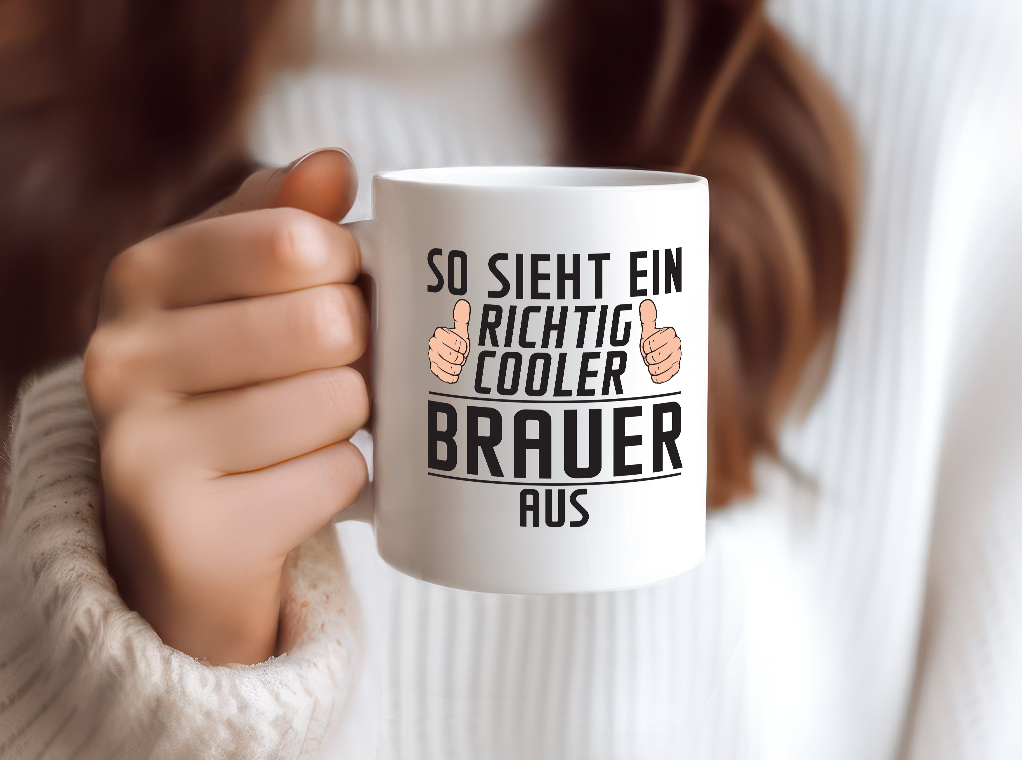 Richtig Cooler Brauer | Bier Brauer | Brauerei - Tasse Weiß - Kaffeetasse / Geschenk / Familie