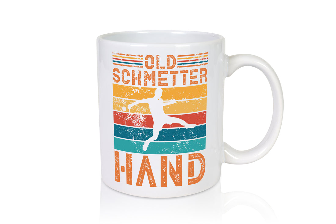 Old Schmetter Hand | Tennis Spieler | Sport - Tasse Weiß - Kaffeetasse / Geschenk / Familie