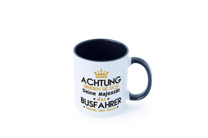 Seine Majestät Busfahrer | Berufsfahrer | Fahrer Tasse Weiß - Schwarz - Kaffeetasse / Geschenk / Familie