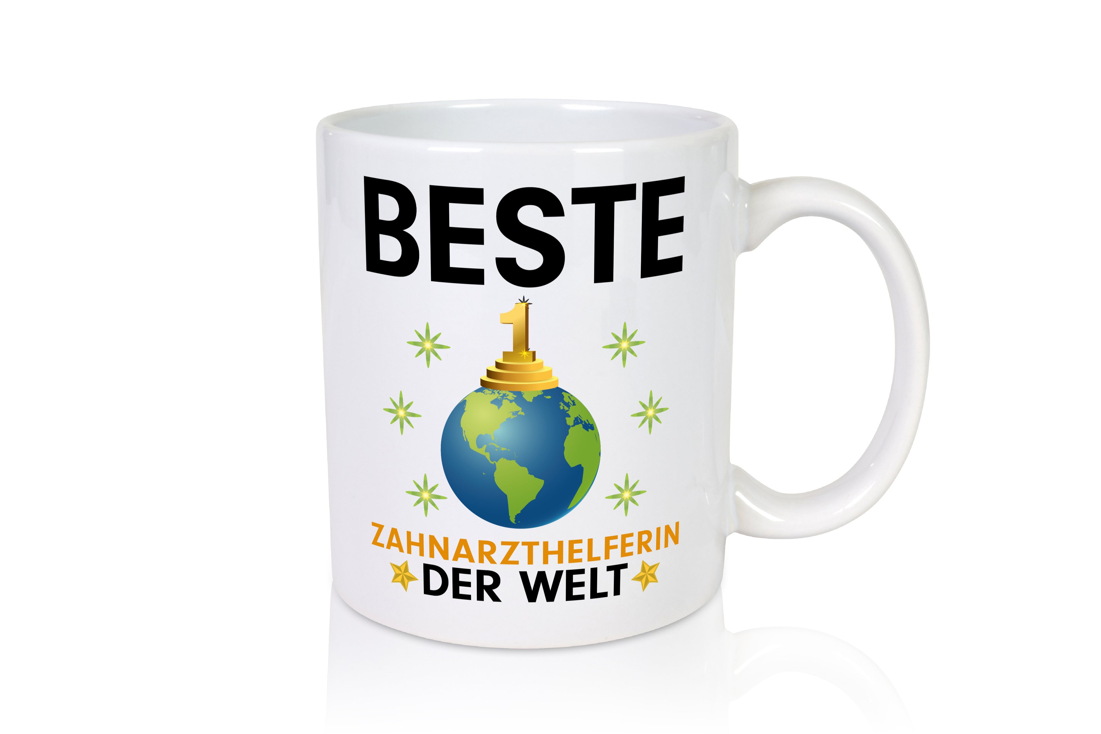 Welt Beste Zahnarzthelferin | Zahnmedizin - Tasse Weiß - Kaffeetasse / Geschenk / Familie