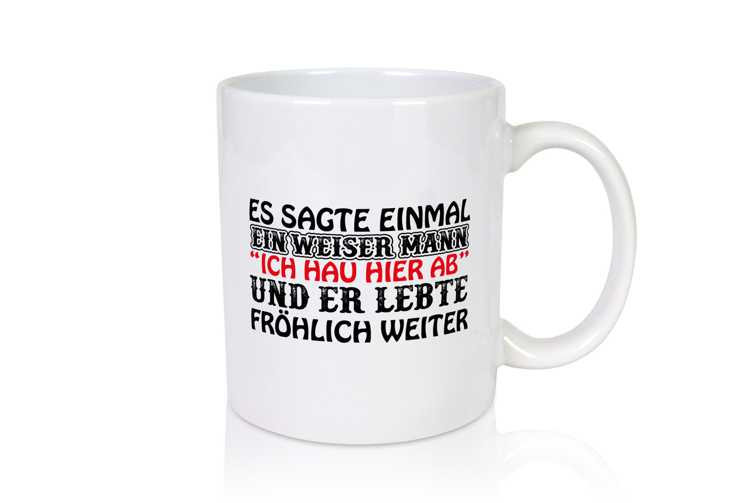Weiser Mann - Tasse Weiß - Kaffeetasse / Geschenk / Familie