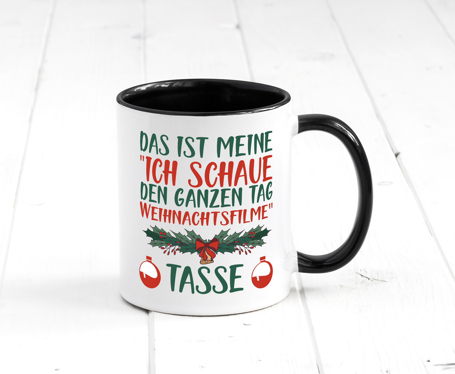 Weihnachtsfilme | Weihnachten Tasse | Winter | Motive Tasse Weiß - Schwarz - Kaffeetasse / Geschenk / Familie