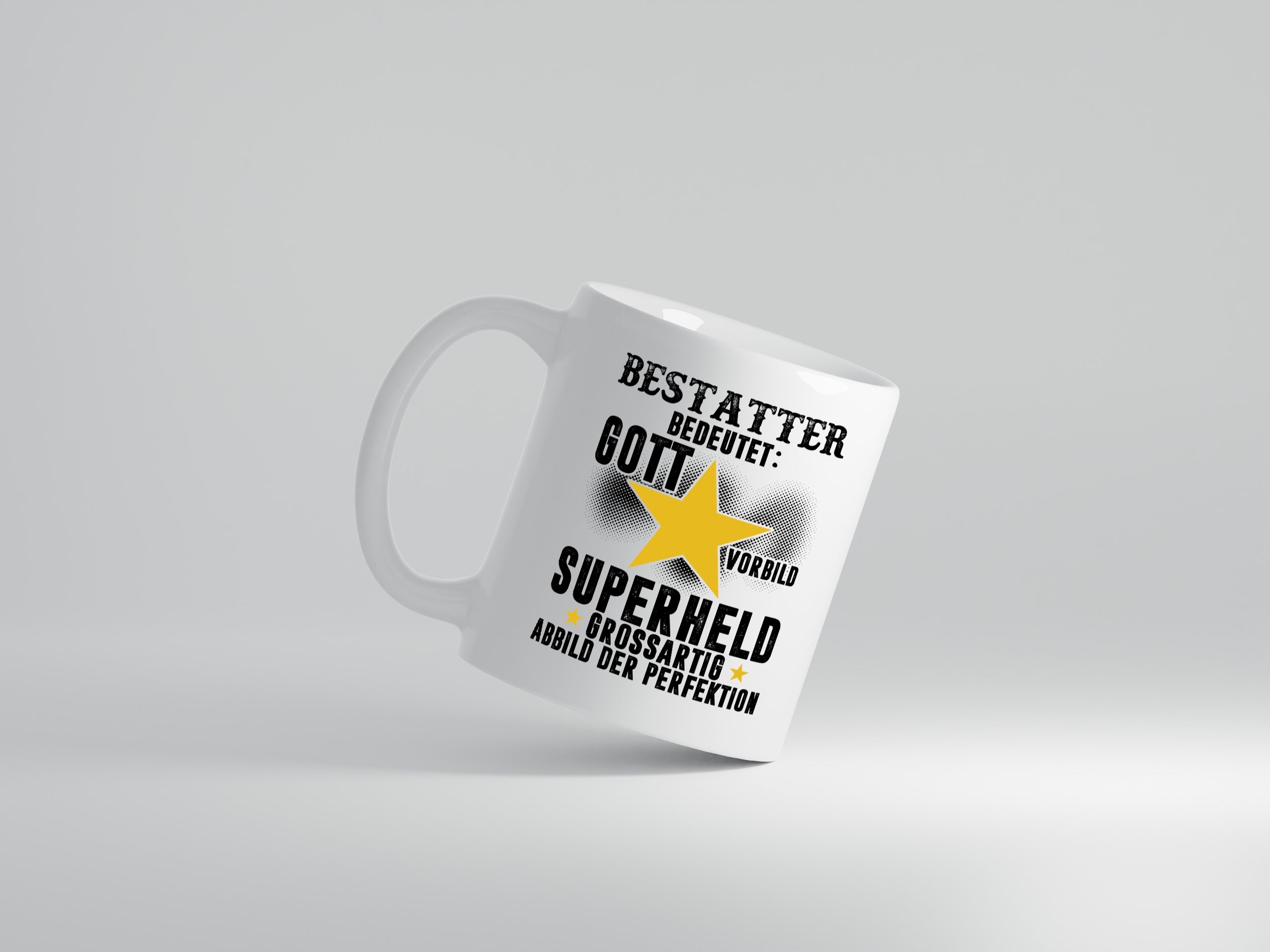 Bedeutung von Bestatter | Bestattung | Totengräber - Tasse Weiß - Kaffeetasse / Geschenk / Familie