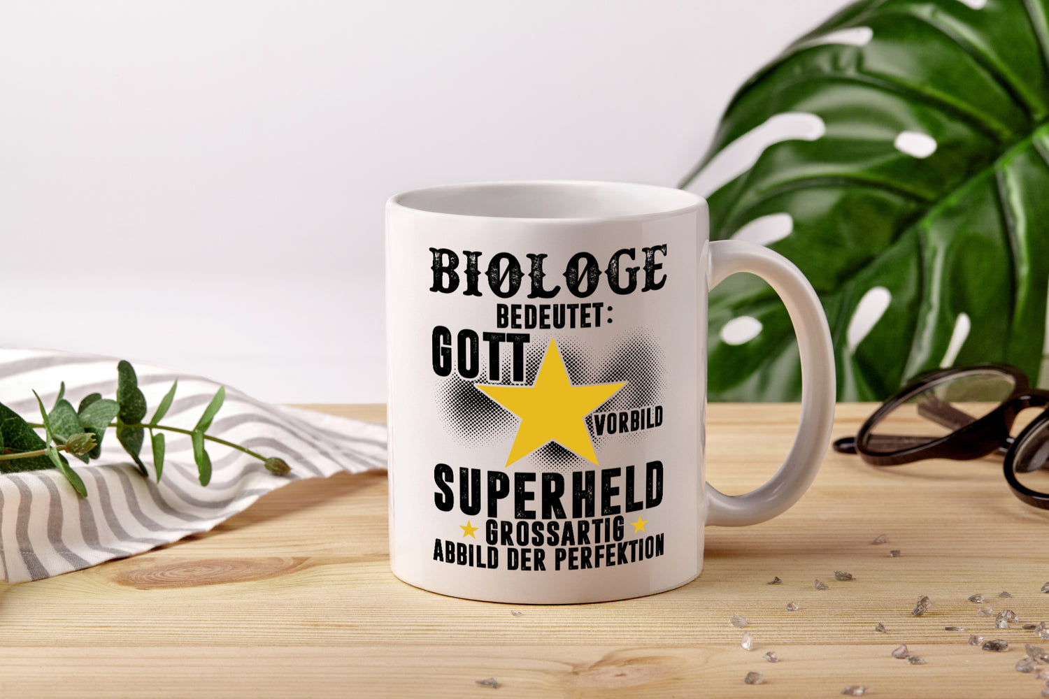 Bedeutung von Biologe | Biologie | Naturforscher - Tasse Weiß - Kaffeetasse / Geschenk / Familie