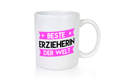 Beste Erzieherin | Pädagogin | Schule - Tasse Weiß - Kaffeetasse / Geschenk / Familie