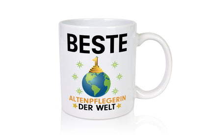 Welt Beste Altenpflegerin | Pflegepersonal | Pflege - Tasse Weiß - Kaffeetasse / Geschenk / Familie