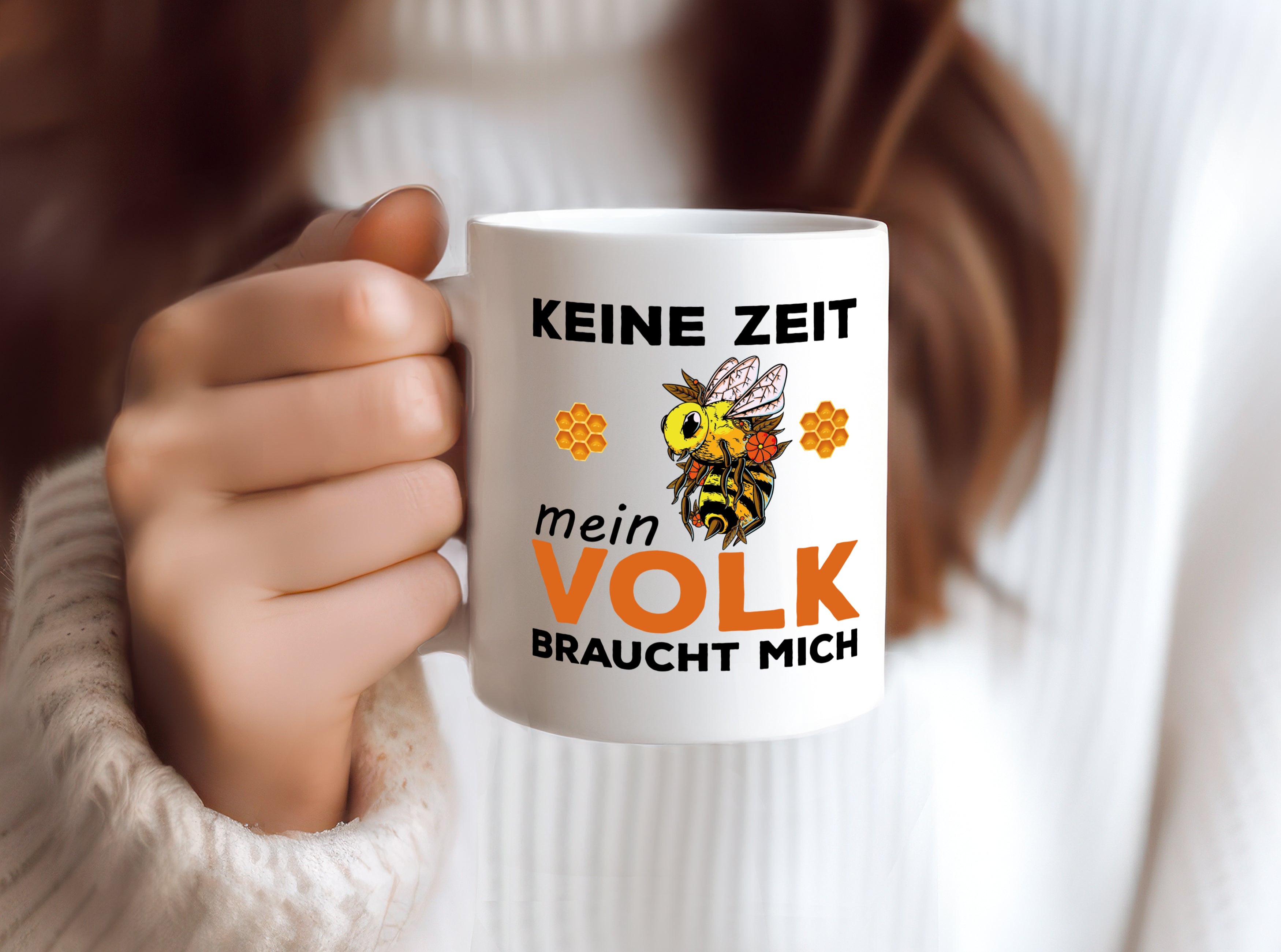 Bienen | Spruch Motiv | Imker Beruf | Honig - Tasse Weiß - Kaffeetasse / Geschenk / Familie