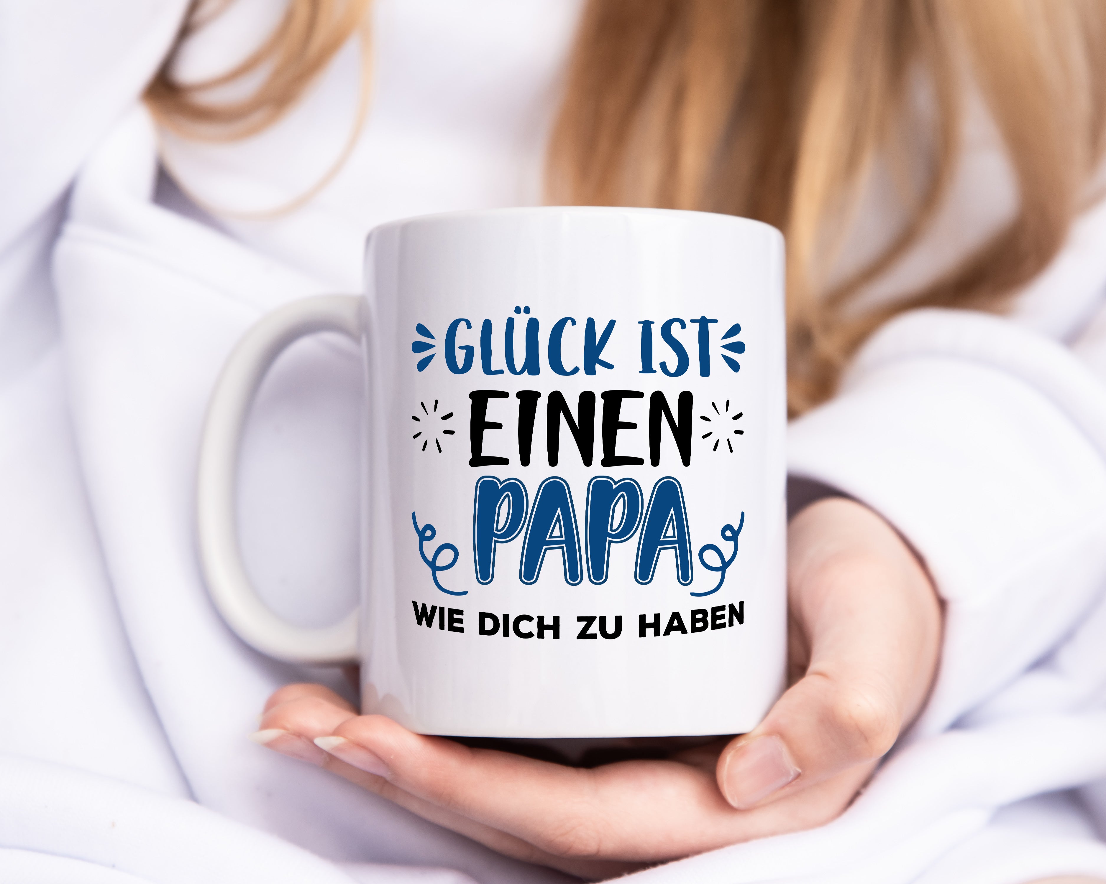 Einen Papa wie dich | Vater Tasse | Vatertag | Glück - Tasse Weiß - Kaffeetasse / Geschenk / Familie