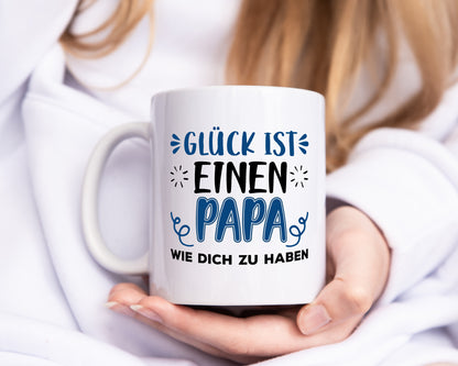 Einen Papa wie dich | Vater Tasse | Vatertag | Glück - Tasse Weiß - Kaffeetasse / Geschenk / Familie