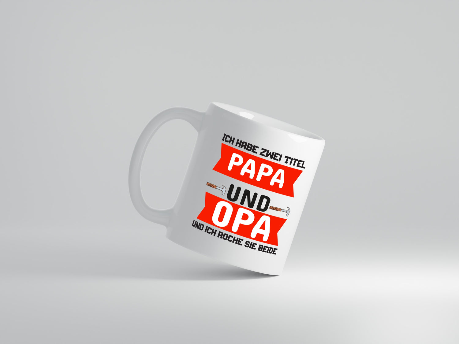 Papa und Opa | Vater Tasse | Vatertag | Großvater - Tasse Weiß - Kaffeetasse / Geschenk / Familie