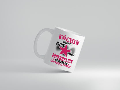 Bedeutung von Köchin | Chefköchin | Chefkoch - Tasse Weiß - Kaffeetasse / Geschenk / Familie